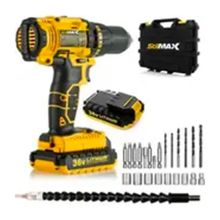 Stilmax Xr 36 V 5 Ah Darbeli Çift Lion 27 Parça Akülü Şarjlı Vidalama Matkap