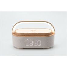 Stobom Keyif Taşınabilir Bluetooth Hoparlör Saat Wireless Şarj Cihazı