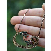 Stoneage Jewellery Lal Doğal Taş Vav Bayan Kolye