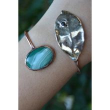 Stoneage Jewellery Yeşil Akik Taşlı Tasarım Bileklik