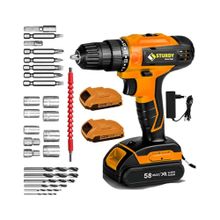 Sturdy 56 V 6 Ah Metal Sanzumanlı New Seri Setli Li-Ion Çift Akülü 27 Parça Setli Matkap