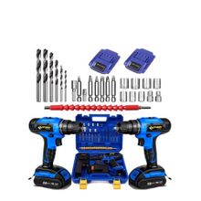 Sturdy Calm Serisi 56V 8AH Lion Çift Akülü Turbo Şarjlı 27 Parça Uç Setli Vidalama Matkabı
