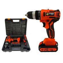 Sturdy New Model 48 V 5 Ah Çift Akülü Şarjlı Vidalama Matkap