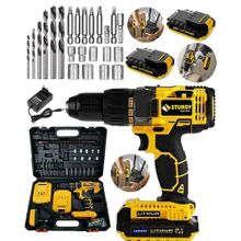 Sturdy Power Tools 48VF 6 mAh Lityum Çift Akülü 2022 Seri 27 Parça Şarjlı Vidalama Matkap