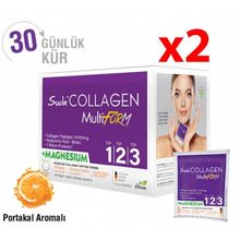 Suda Collagen Multiform Magnesium Portakal Aromalı 2 Adet 15 gr 30 Saşe