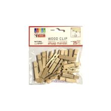 Südor BS129 Naturel Büyük 3.5 cm Ahşap Mandal