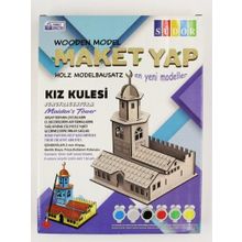 Südor MD205 Ahşap Maket Kız Kulesi Boyama Seti