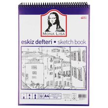 Südor MN13-4 A4 120 GR 50 Yaprak Spiralli Eskiz Defteri