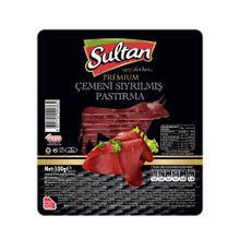 Sultan 100 gr Çemeni Sıyrılmış Pastırma