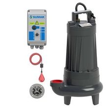 Sumak SBRT50/3-P Trifaze 380V 5.5 HP Parçalayıcı Bıçaklı Foseptik Dalgıç Pompa