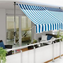 Sunfun Mavi-Beyaz 300x130 cm Teleskopik Tente