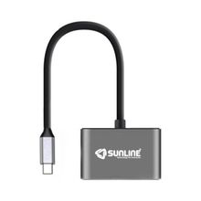 Sunline 170681 Type C-USB 2.0/VGA/Type C Dönüştürücü