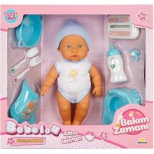 Sunman 3823 32 cm Bebelou Bakım Zamanı Sesli Gülen Ağlayan Bebek