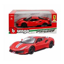Sunman Bburago / KRM 1:24 Ferrari Kırmızı 488 Pista Model Araba