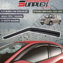 Sunplex Citroen Berlingo 2002-2007 Mugen 2'li Set Cam Rüzgarlığı