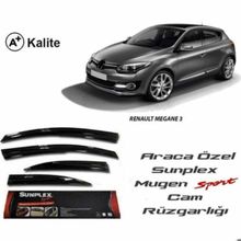 Sunplex Renault Megane 3 2009-2016 4lü Mugen Cam Rüzgarlığı