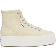 Superga S41273W Bej Kadın Yüksek Taban Sneaker