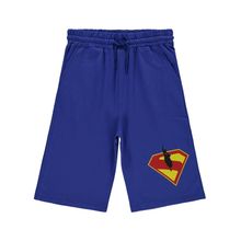 Süperman Erkek Çocuk Kapri 10-13 Yaş Saks Mavisi-12-13 Yaş
