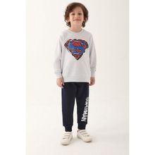 Superman Kar Melanj Erkek Çocuk Eşofman Takımı - 4 - 5 Yaş