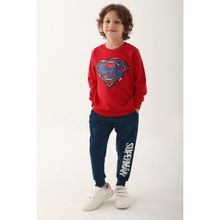 Superman Kırmızı Erkek Çocuk Eşofman Takımı - 5 - 6 Yaş