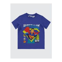 Superman Süperman Erkek Çocuk Tişört 2-5 Yaş Saks Mavisi