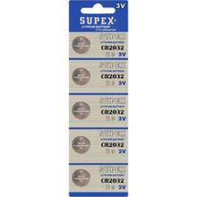 Supex CR2032 5'li 3 V Lithium Blister Pil