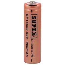 Supex SP14500-900S 3.7 Volt 900 Mah Şarj Edilebilir Başlıklı Lityum Ion Pil