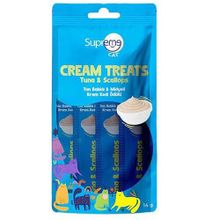 Supreme Crema Ton ve Midye 4x14 gr Ek Besin ve Kedi Ödülü