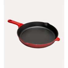 Sürel Kırmızı 27 CM Dayanıklı Döküm Kızartma Tavası