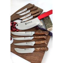 Sürlaz Handmade Reds 9 Parça Bıçak Seti