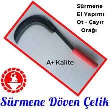 SÜRMENE OT / ÇAYIR ORAĞI EL YAPIMI KESKİN ÇİM BİÇME ORAK TAHRA
