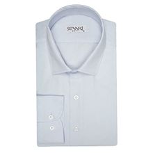 Süvari Slim Fit Açık Mavi Düz Erkek Gömlek