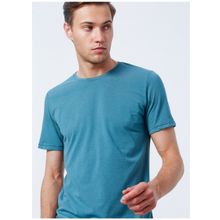 Süvari TS1014000239 O Yaka Düz Mavi Erkek T-shirt