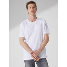 Süvari TS1014000276 O Yaka Düz Beyaz Erkek T-shirt