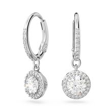 Swarovski 5636270 Constella Drop Pave Beyaz Rodyum Kaplama Küpe