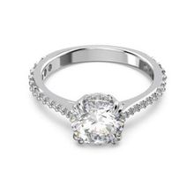 Swarovski 5645252 58 Constella Round Pave Princess Cut Beyaz Rodyum Kaplama Yüzük
