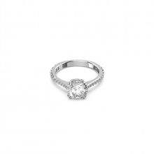 Swarovski 5645254 60 Constella Round Pave Princess Cut Beyaz Rodyum Kaplama Yüzük