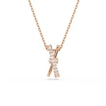 Swarovski 5689788 Hyperbola Pend 2 Band White-Ros Kolye