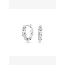 Swarovski 5709256 Matrix Pe Pearl Hoops White-Rhs Küpe