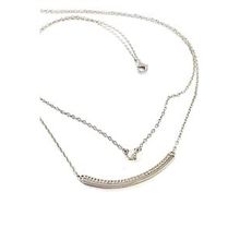 Swarovski Taş detaylı Bayan Gümüş Kolye