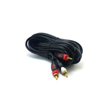 Swat 10 m Gold 2RCA 3,5 mm Stereo Kablo