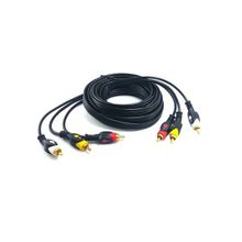 Swat 3RCA-3RCA 3 m Gold Görüntü ve Ses Kablosu