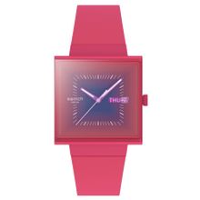 Swatch SO34R700 Squarely Berry Unisex Kol Saati