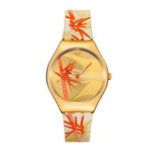 Swatch SYXZ105 Golden Red Bamboo Kadın Kol Saati