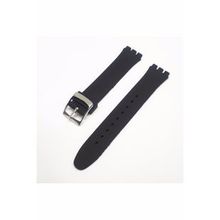 Swatch Uyumlu Slikon Siyah 17 mm Saat Kordonu