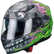 Sway 816 Mat Teeth Green Full Face Motosiklet Kaskı