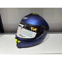 Sway SW-865 Mat Mavi Güneş Gözlüklü Kask