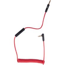 Swiss CHARGER 3.5 mm Mikrofonlu 1 mt Kırmızı Ses Kablosu