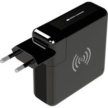 Swiss Charger SCC-30093 Powerbank Özellikli 2x USB Çıkışlı 2.4A Kablosuz Duvar Şarj Aleti