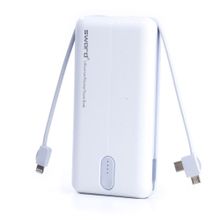 Sword Type-C Beyaz Gri 10000 mah Kendinden Kablolu Powerbank